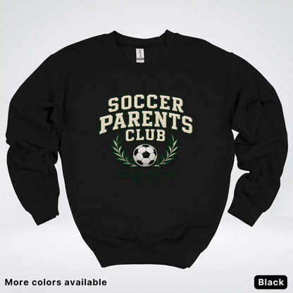 Soccer Parents Club Faux Embroidery Sideline Crewneck Sweatshirt