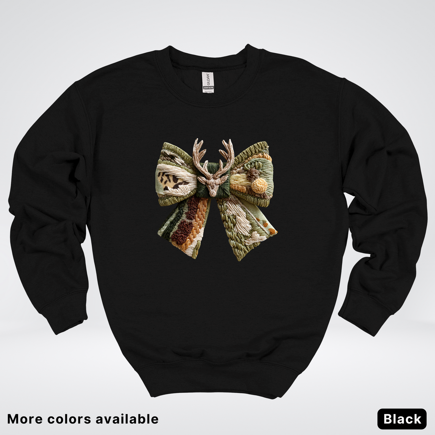 Hook Yard Faux Rustic Antler Bow - Crewneck Sweatshirt