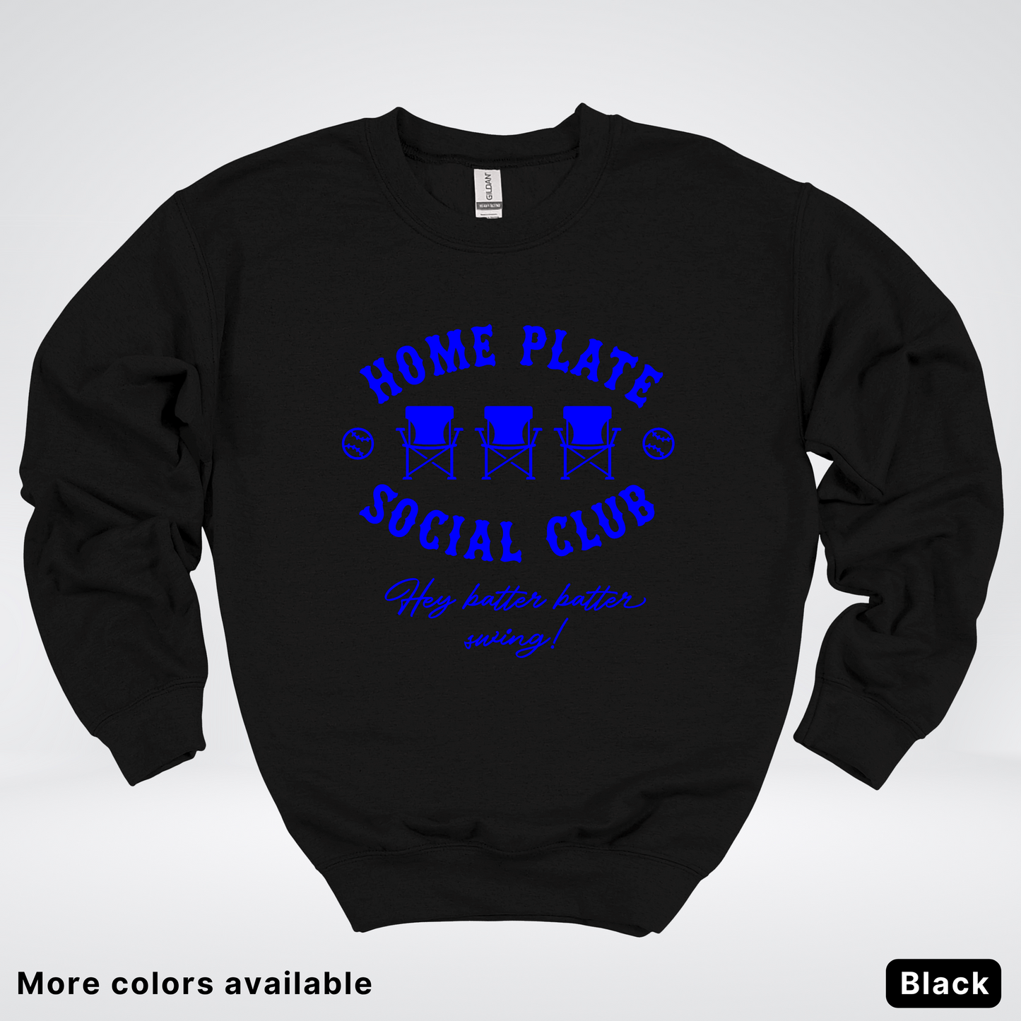 Home Plate Social Club – Blue Design - Crewneck