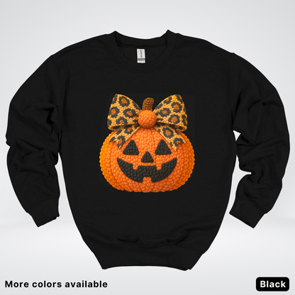 Coquette Crochet Pumpkin - Sweatshirt