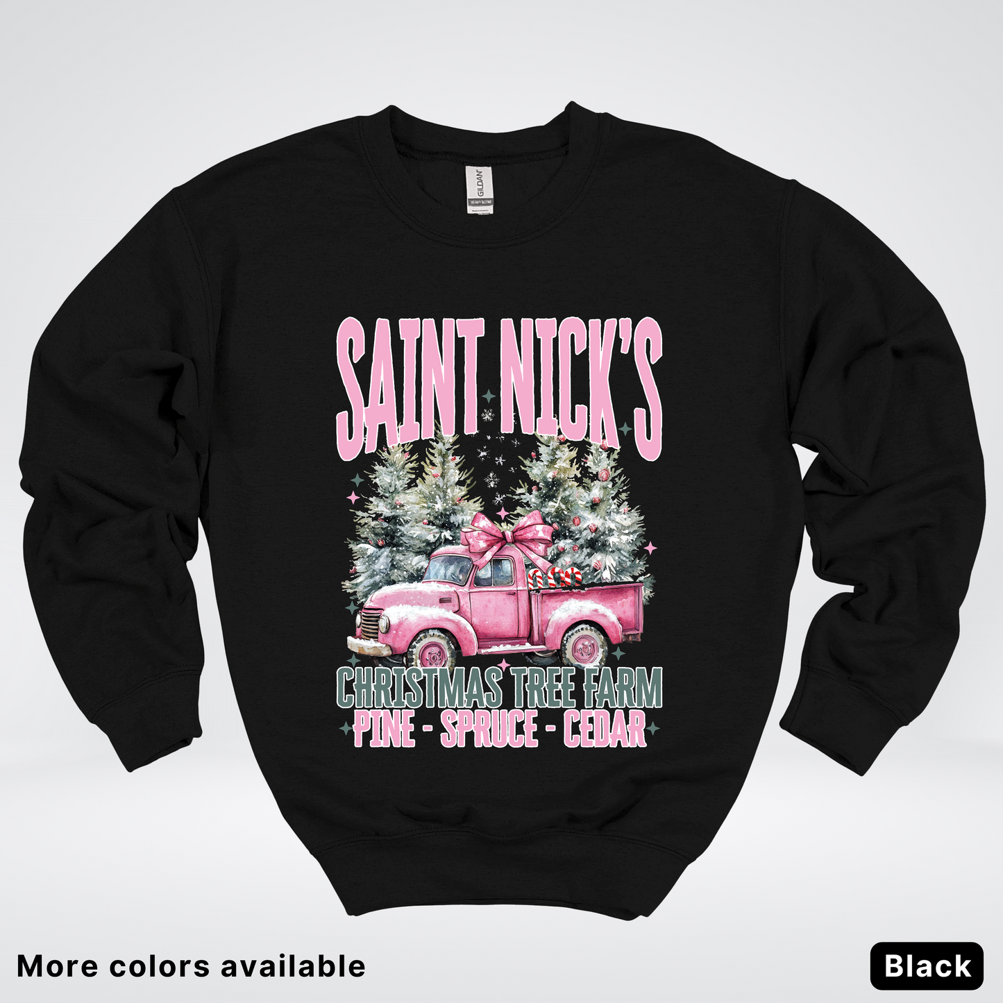 Saint Nick's Christmas Tree Farm - Crewneck Sweatshirt