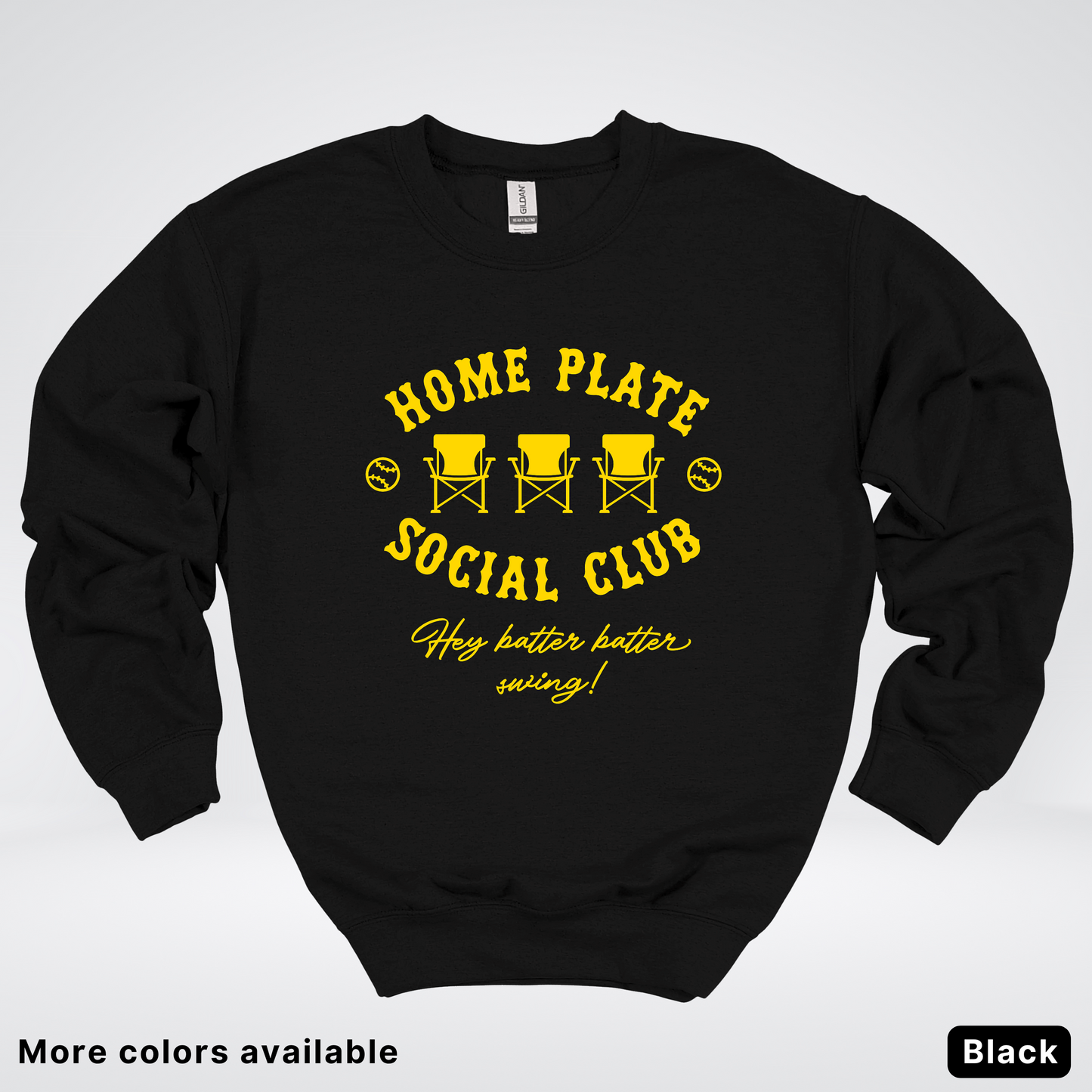 Home Plate Social Club – Gold Design - Crewneck