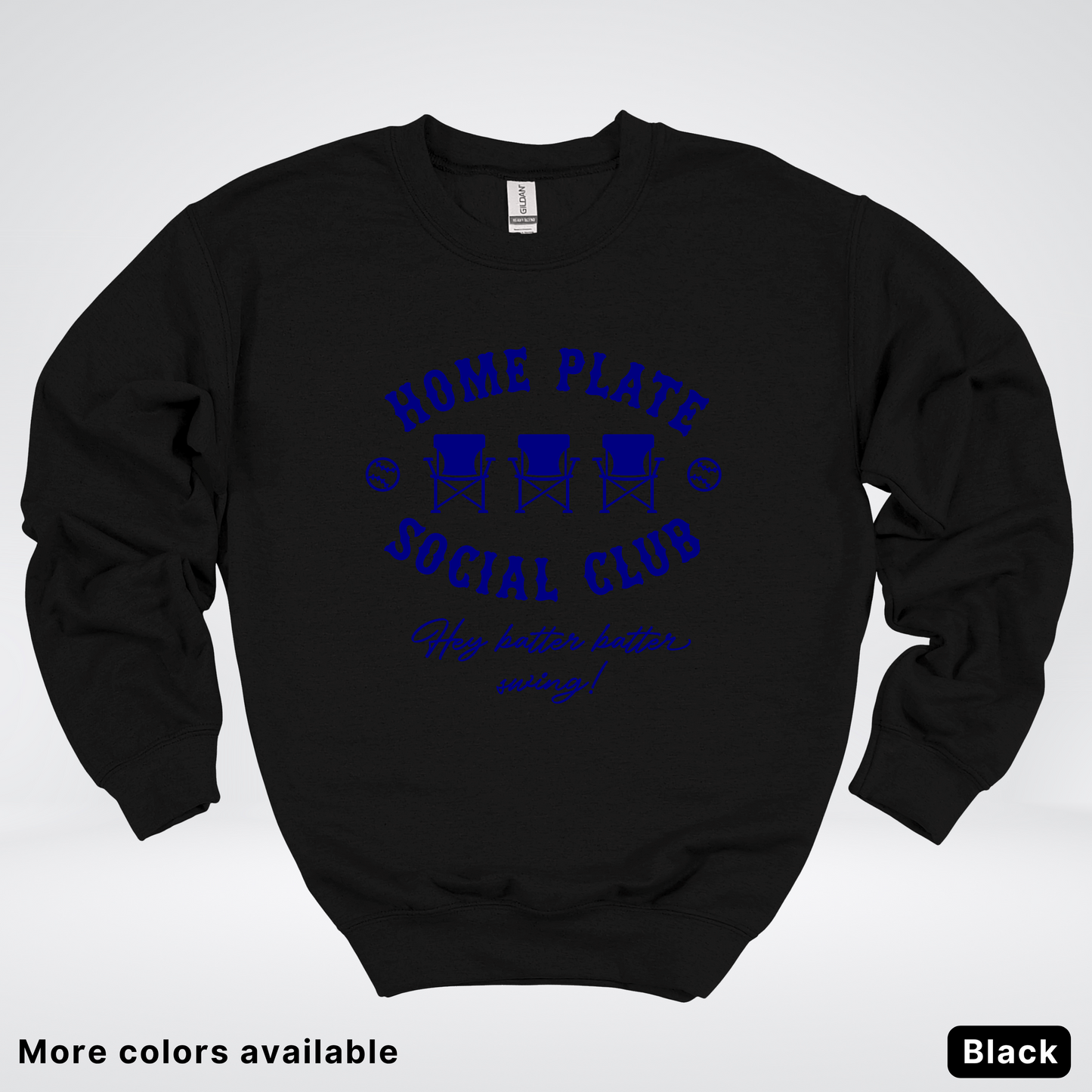 Home Plate Social Club – Navy Design - Crewneck