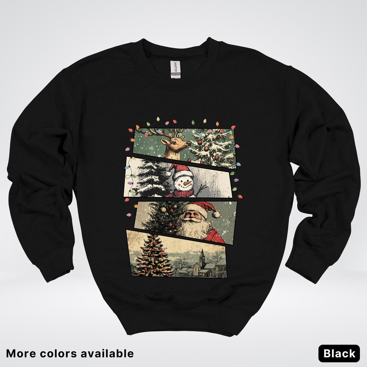 Retro Holiday Collage - Crewneck