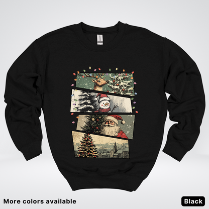 Retro Holiday Collage - Crewneck