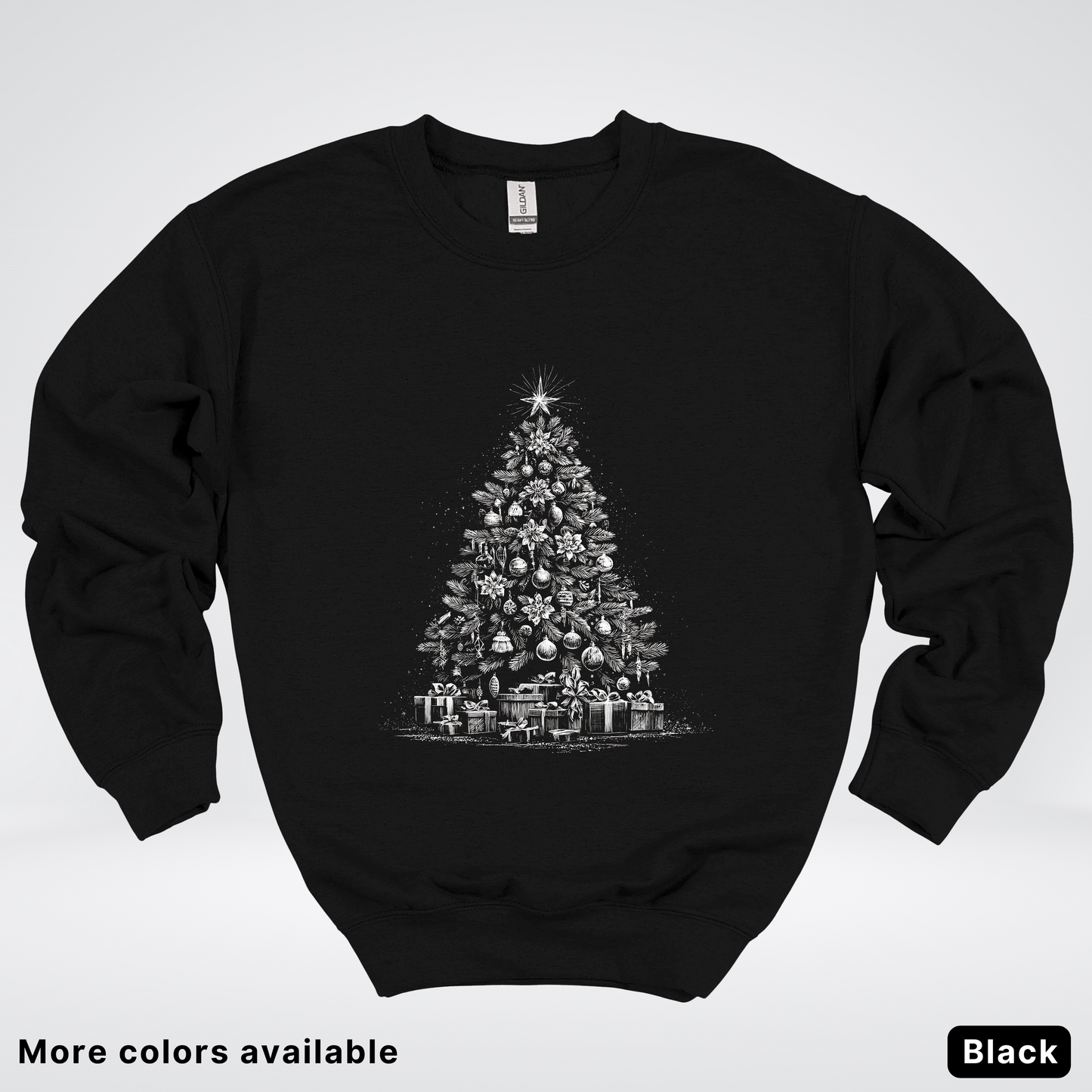 Classic Christmas Tree with Gifts - Crewneck Sweatshirt