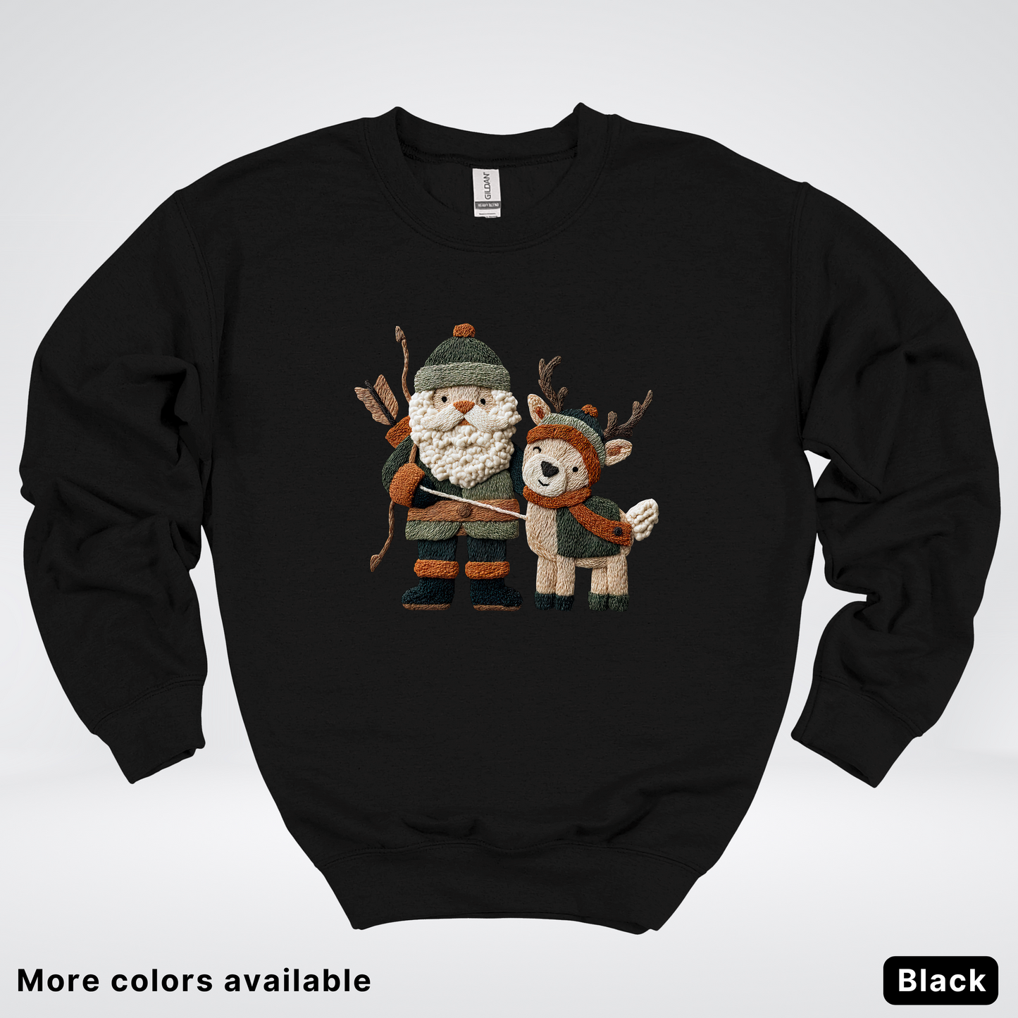 Hook Yard Faux Woodland Christmas Duo - Crewneck Sweatshirt