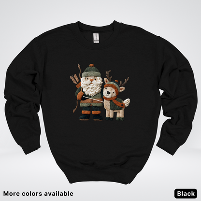 Hook Yard Faux Woodland Christmas Duo - Crewneck Sweatshirt