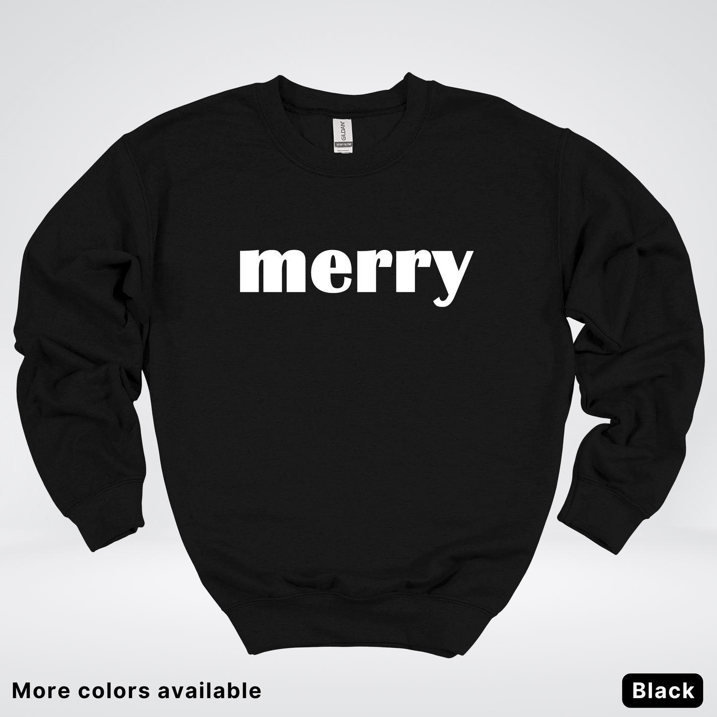 Merry - White Design - Crewneck
