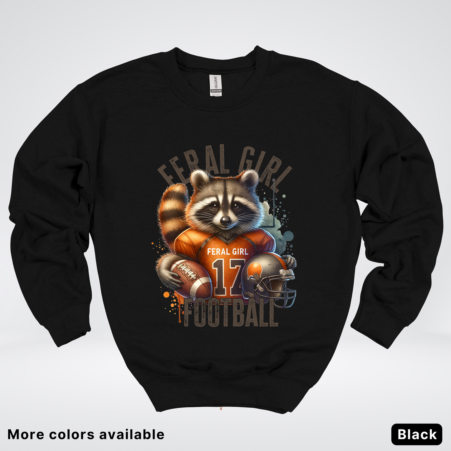 Feral Girl Football - Crewneck Sweatshirt
