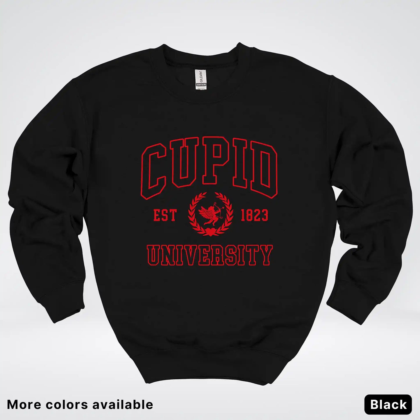 Cupid University Est 1823 - Red Design - Crewneck Sweatshirt