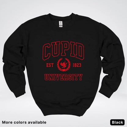 Cupid University Est 1823 - Red Design - Crewneck Sweatshirt