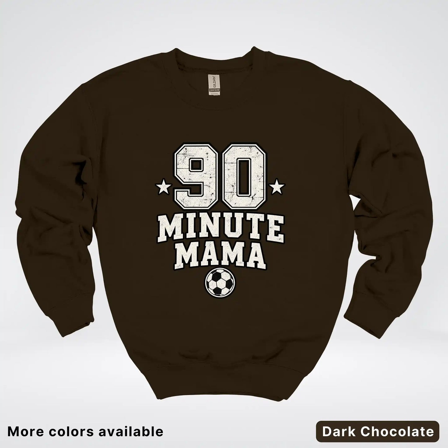 90 Minute Mama – Vintage Soccer Mom Crewneck Sweatshirt