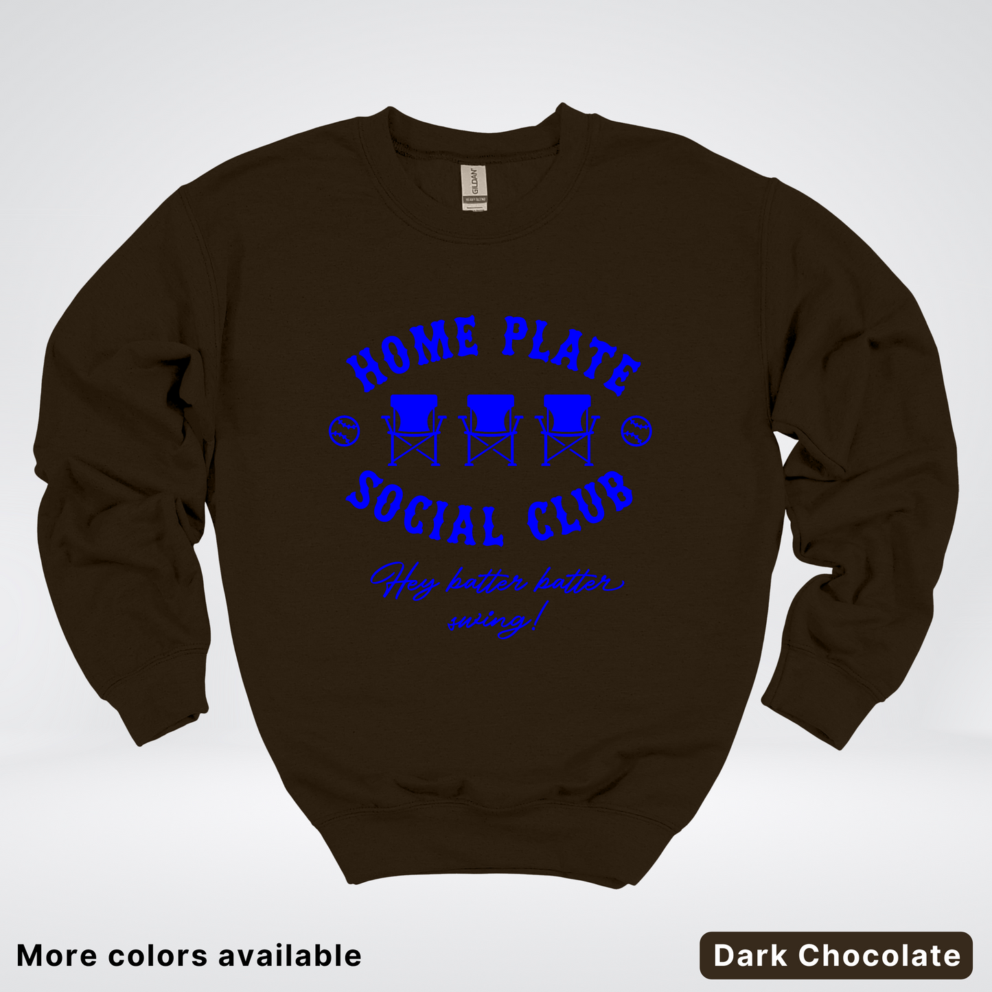 Home Plate Social Club – Blue Design - Crewneck