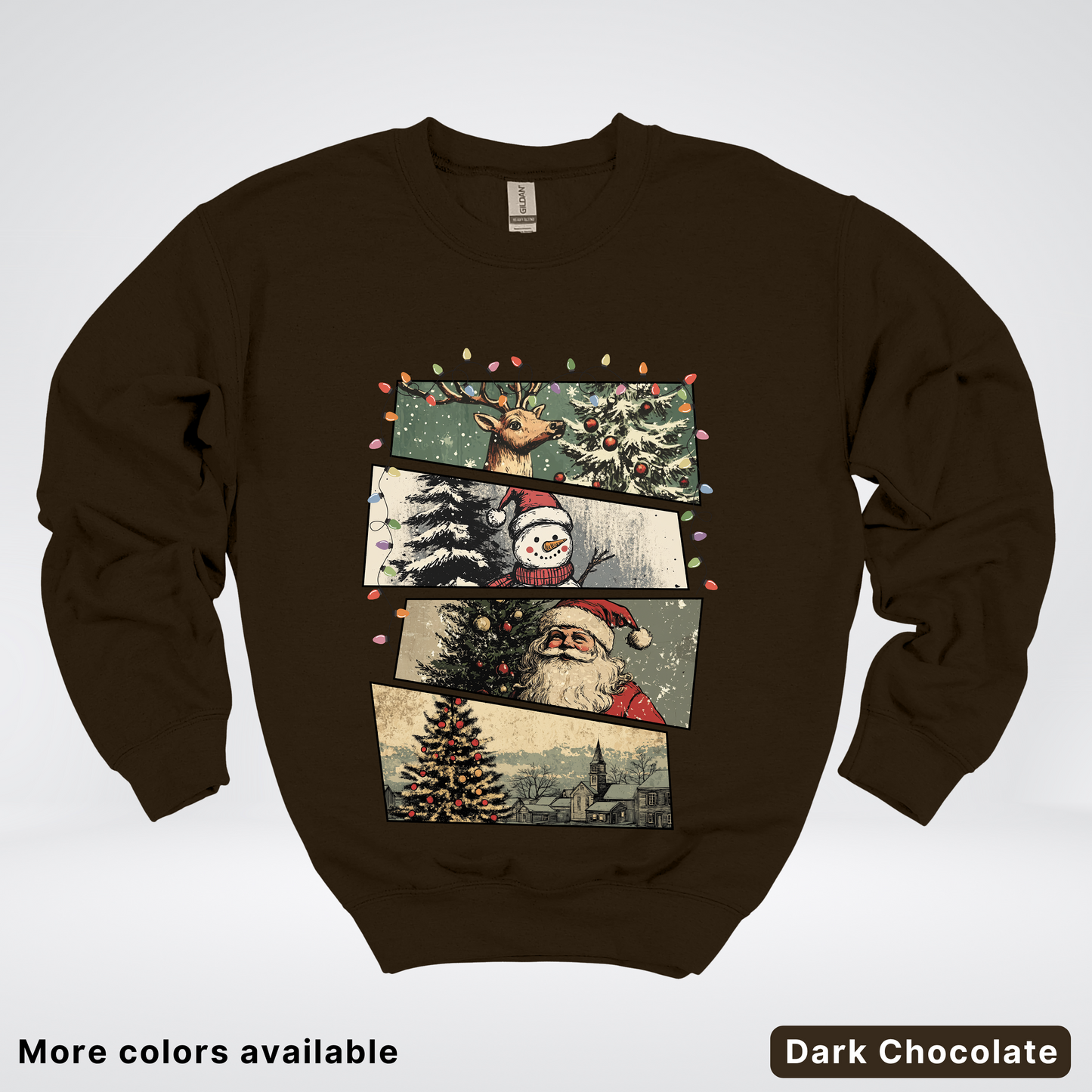 Retro Holiday Collage - Crewneck
