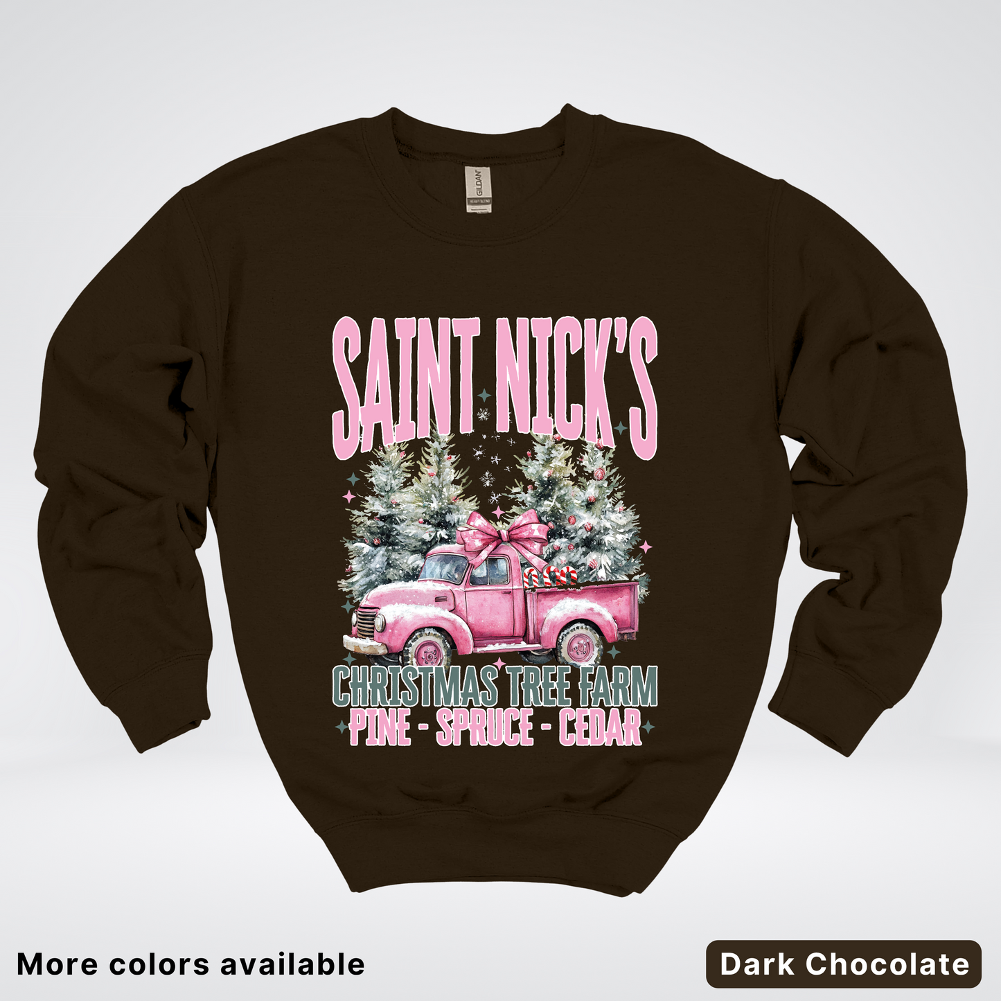 Saint Nick's Christmas Tree Farm - Crewneck Sweatshirt