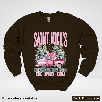 Saint Nick's Christmas Tree Farm - Crewneck Sweatshirt