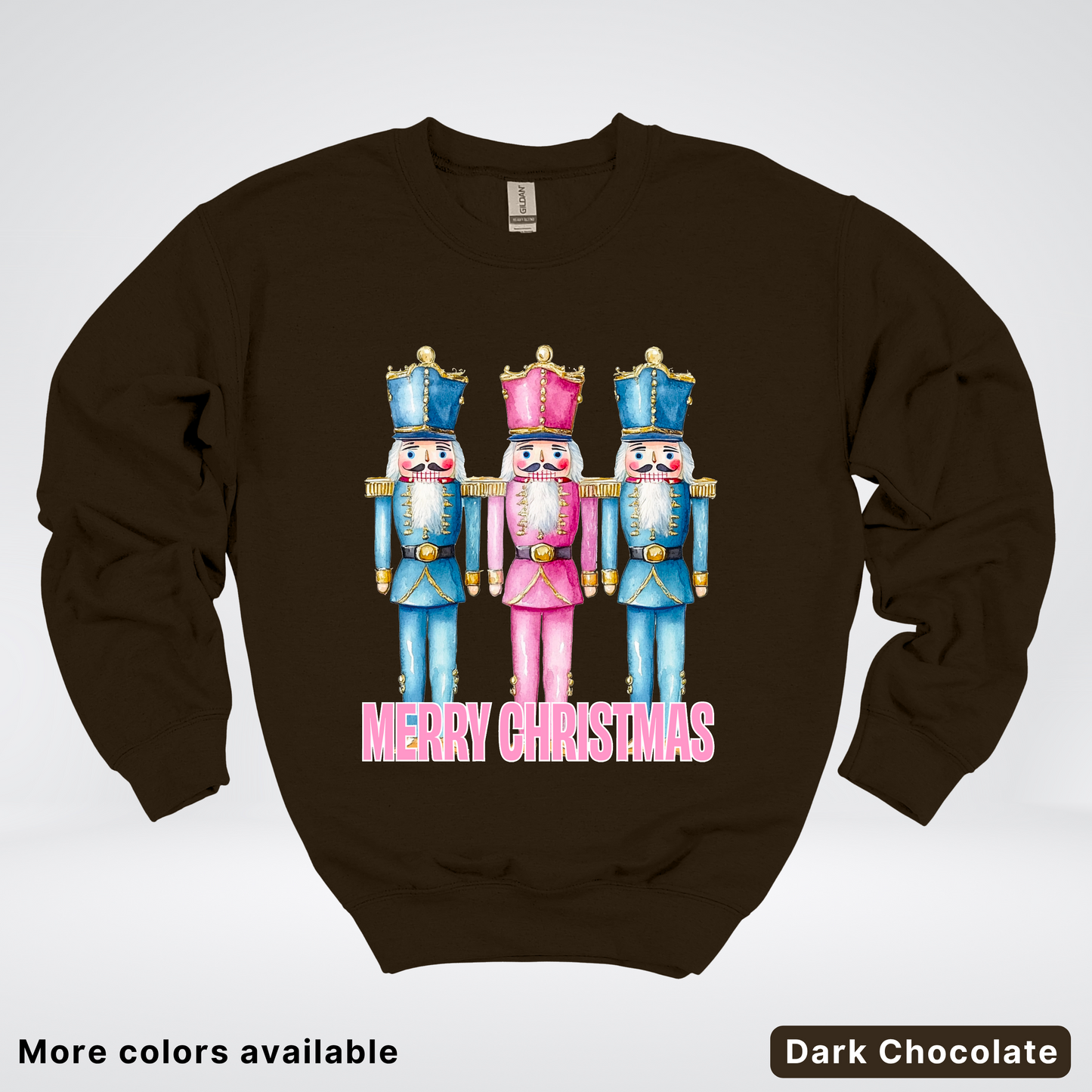 Merry Christmas Pastel Nutcrackers - Crewneck Sweatshirt