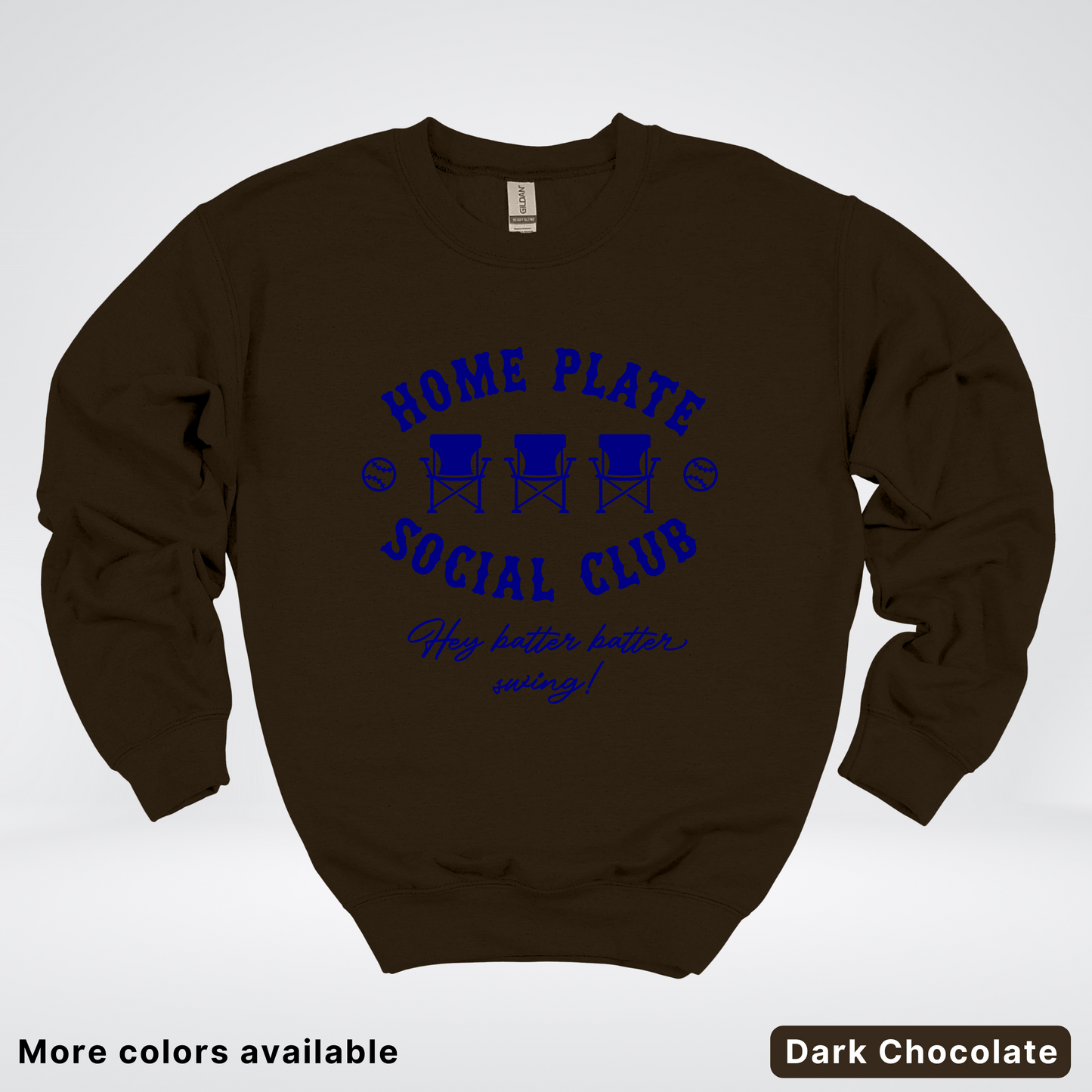 Home Plate Social Club – Navy Design - Crewneck