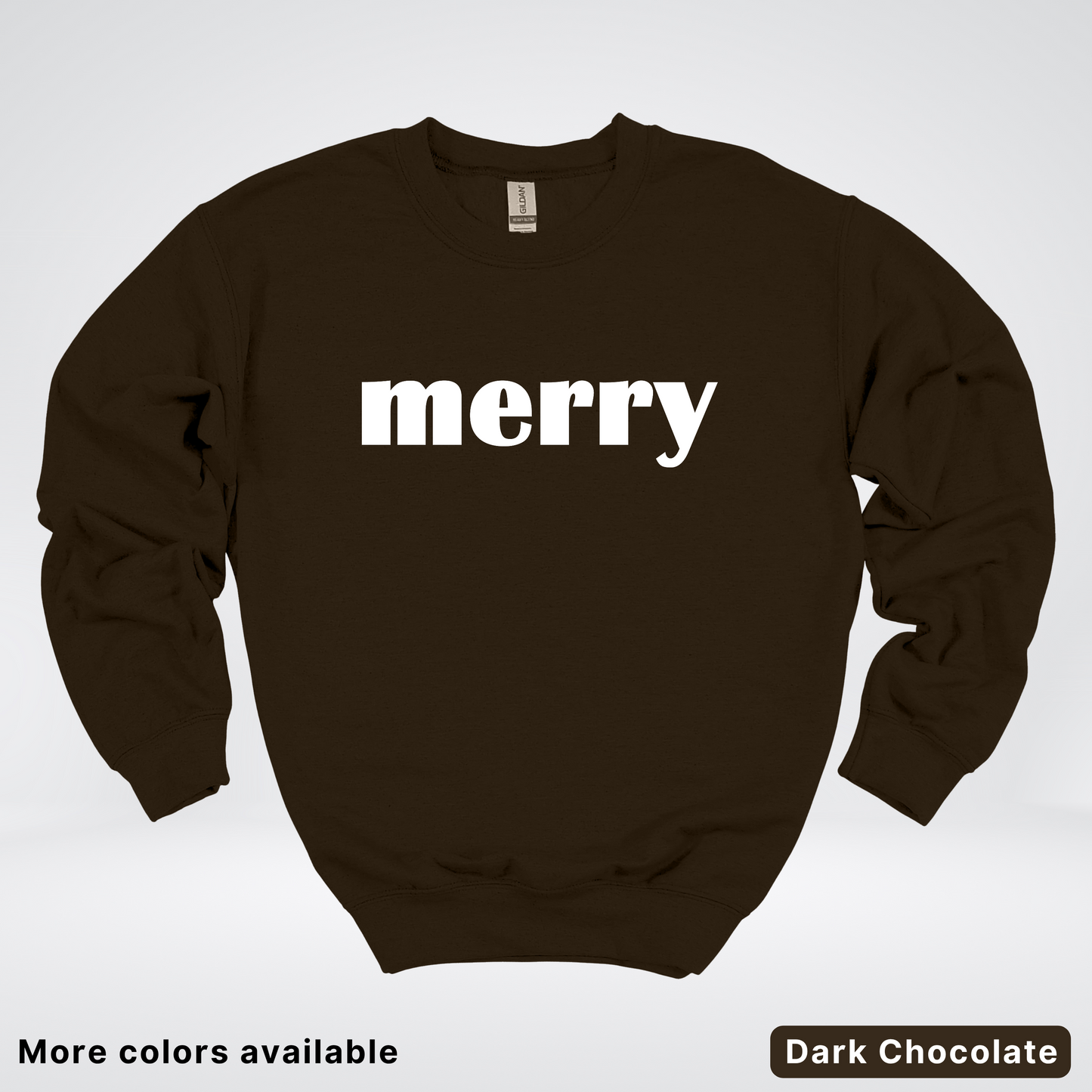 Merry - White Design - Crewneck