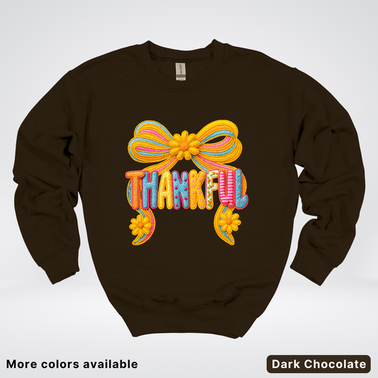Thankful Crochet Style Fall - Sweatshirt