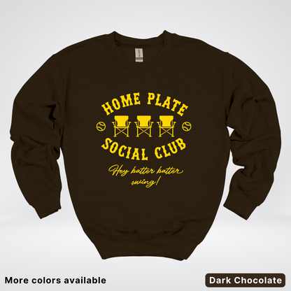 Home Plate Social Club – Gold Design - Crewneck