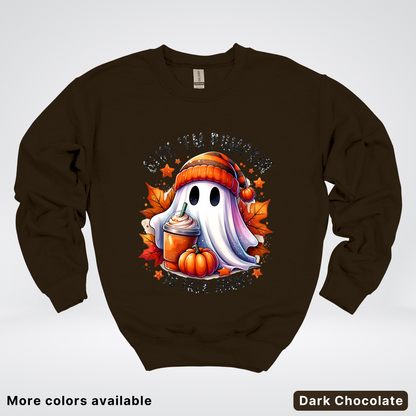 Give Em Pumpkin Ghost To Talk About - Crewneck Sweatshirts