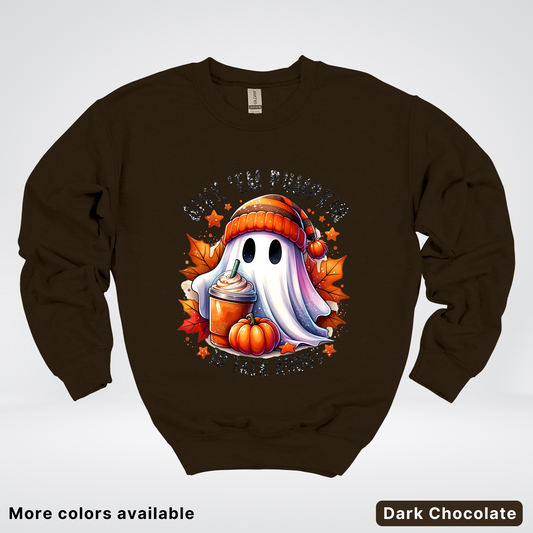 Give Em Pumpkin Ghost To Talk About - Crewneck Sweatshirts