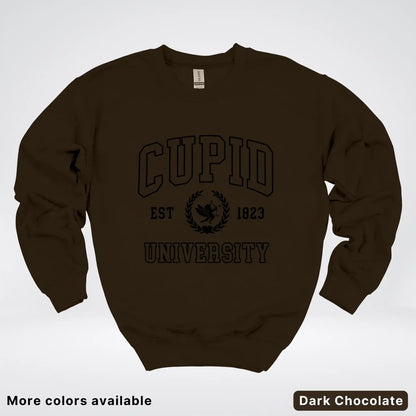 Cupid University Est 1823 - Black Design - Crewneck Sweatshirt