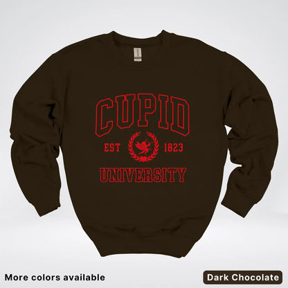 Cupid University Est 1823 - Red Design - Crewneck Sweatshirt