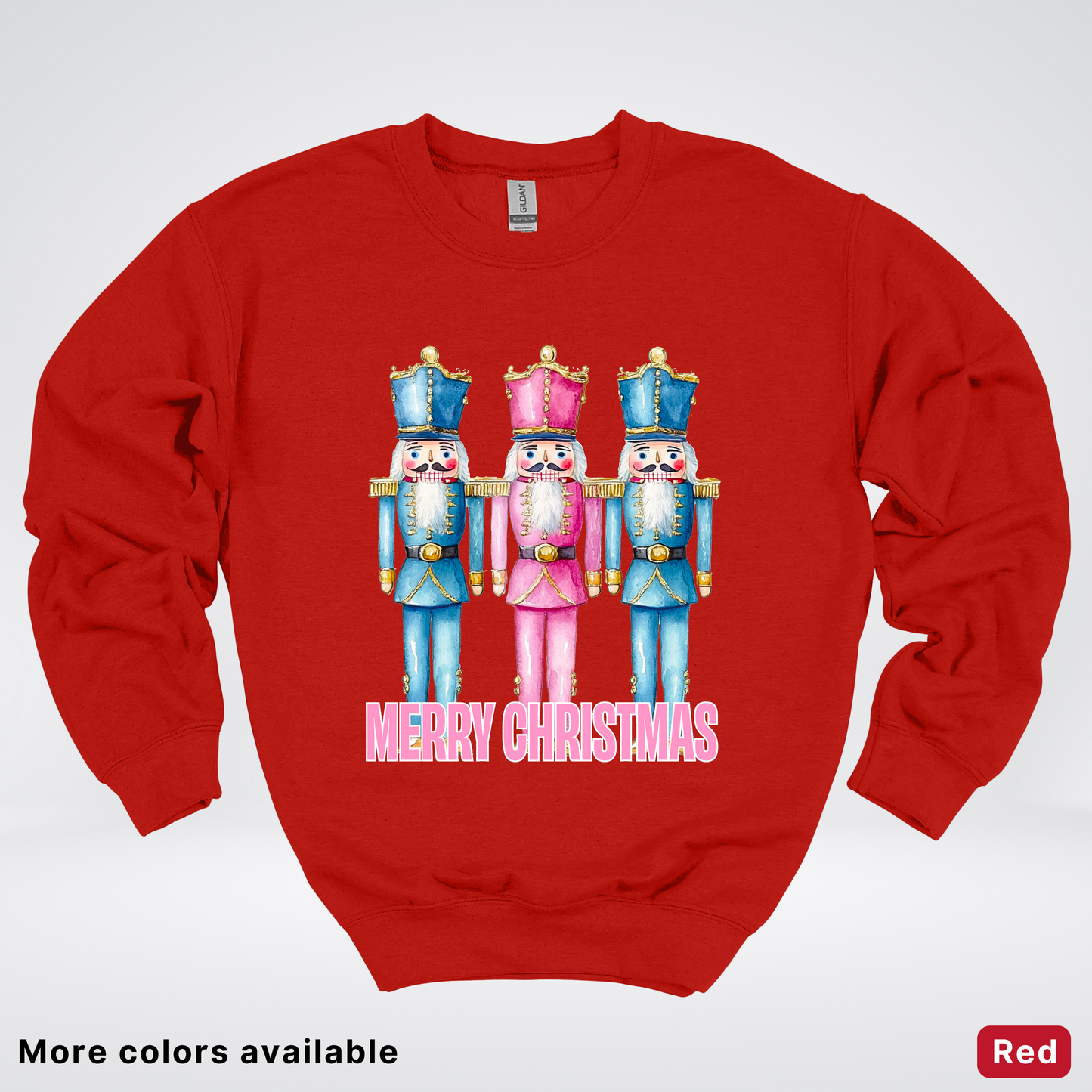 Merry Christmas Pastel Nutcrackers - Crewneck Sweatshirt
