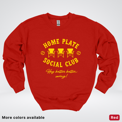 Home Plate Social Club – Gold Design - Crewneck