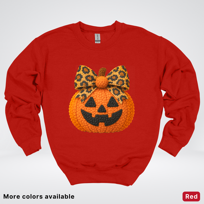 Coquette Crochet Pumpkin - Sweatshirt