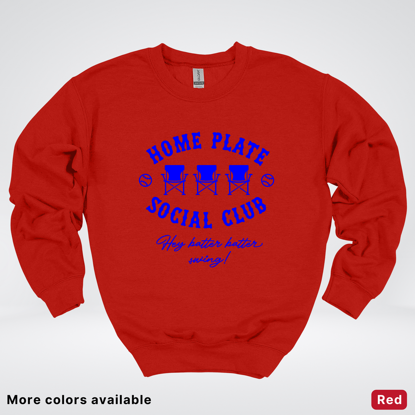 Home Plate Social Club – Blue Design - Crewneck
