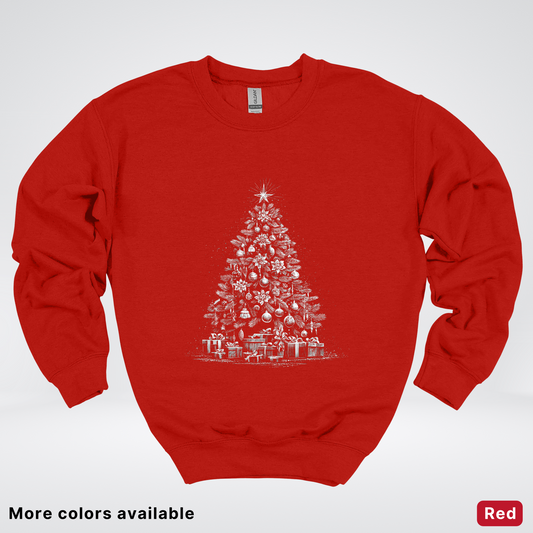 Classic Christmas Tree with Gifts - Crewneck Sweatshirt