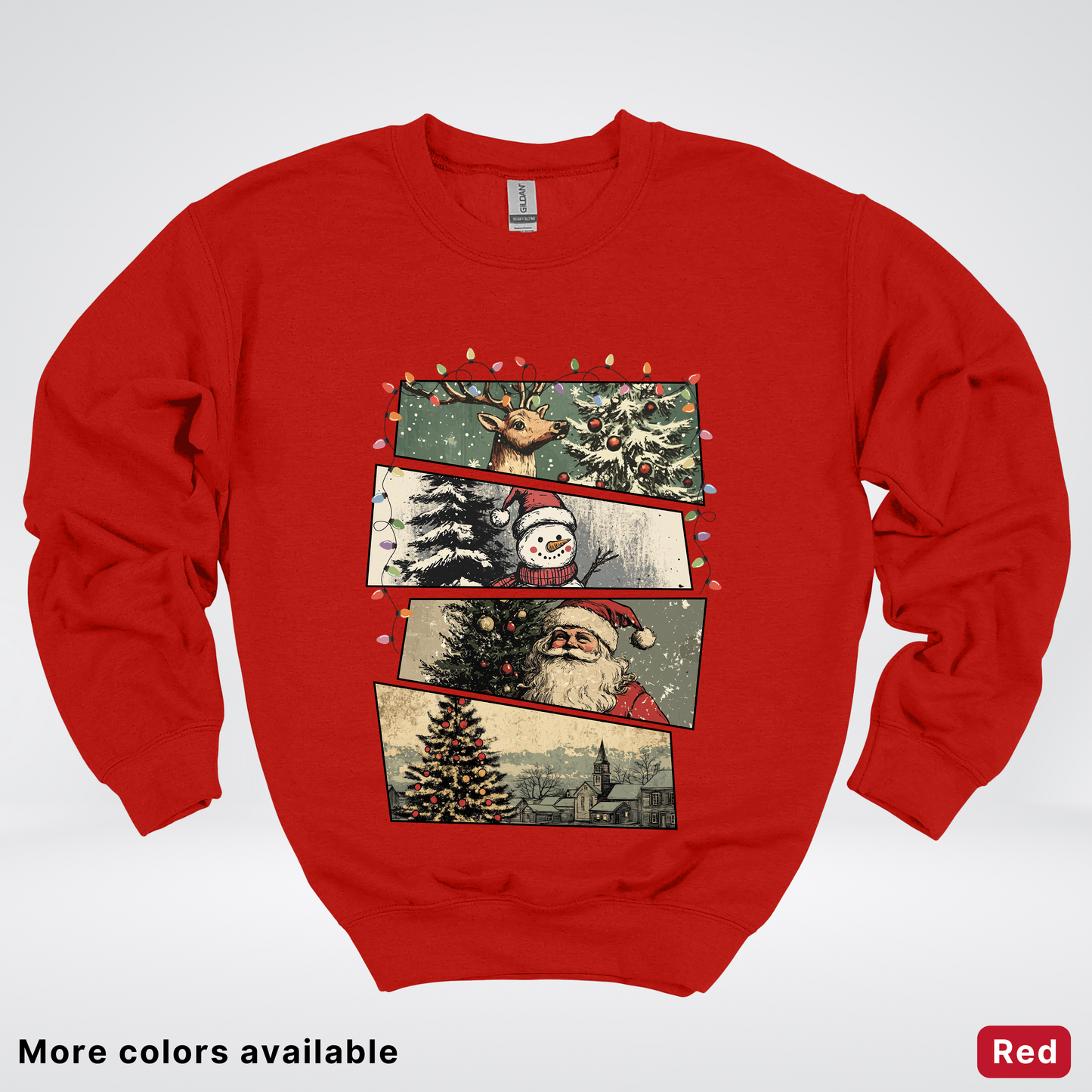 Retro Holiday Collage - Crewneck