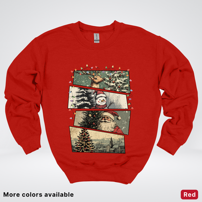 Retro Holiday Collage - Crewneck