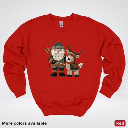 Hook Yard Faux Woodland Christmas Duo - Crewneck Sweatshirt