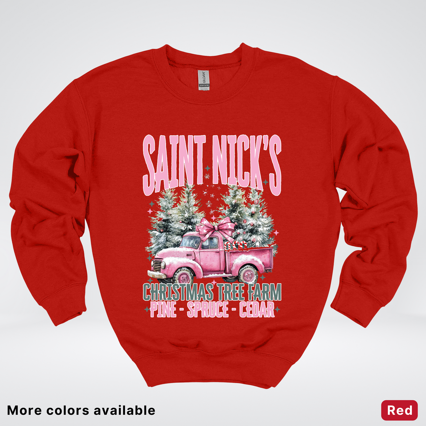 Saint Nick's Christmas Tree Farm - Crewneck Sweatshirt