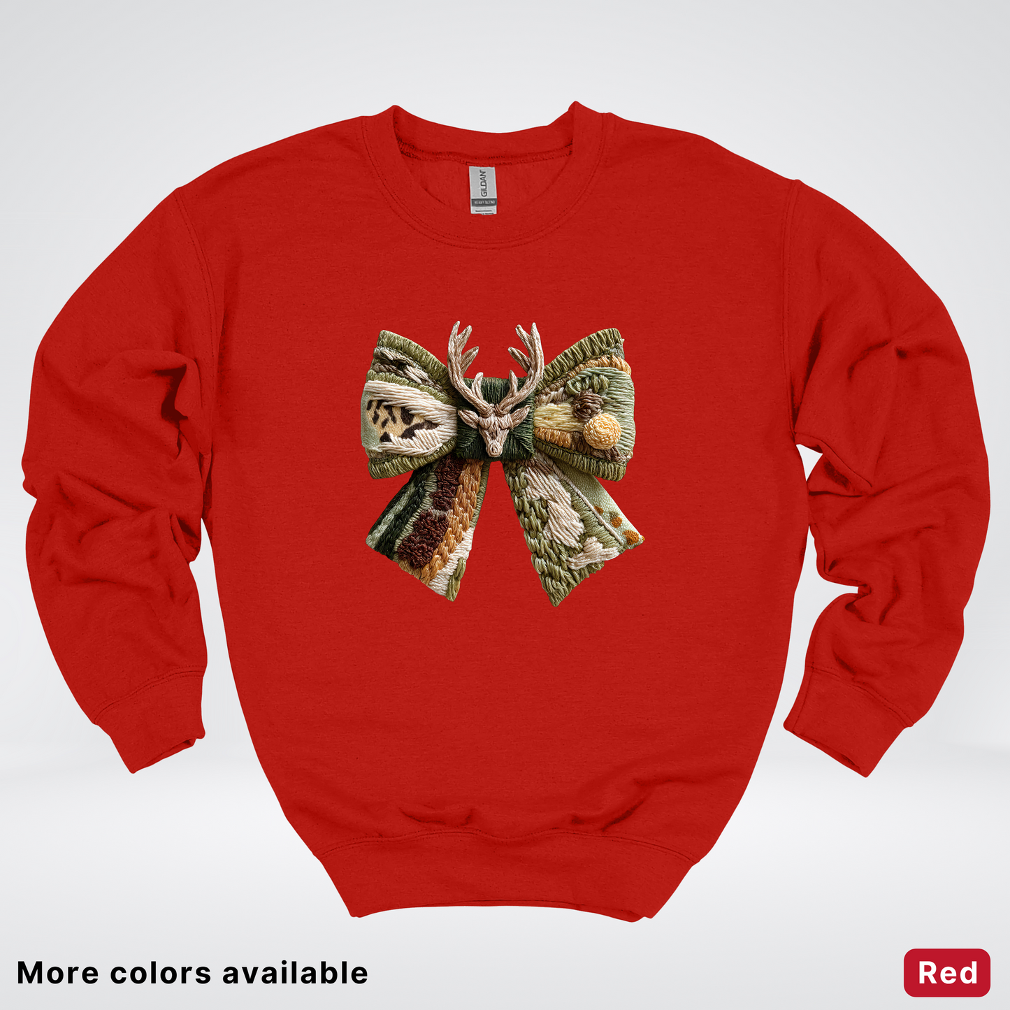 Hook Yard Faux Rustic Antler Bow - Crewneck Sweatshirt