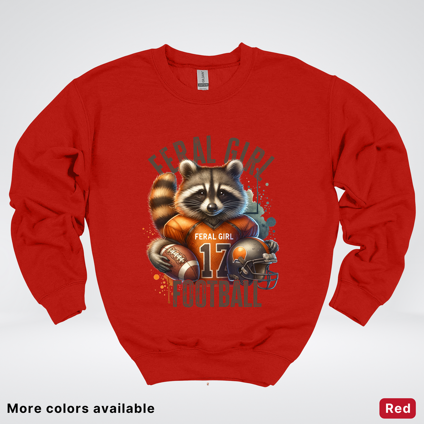 Feral Girl Football - Crewneck Sweatshirt
