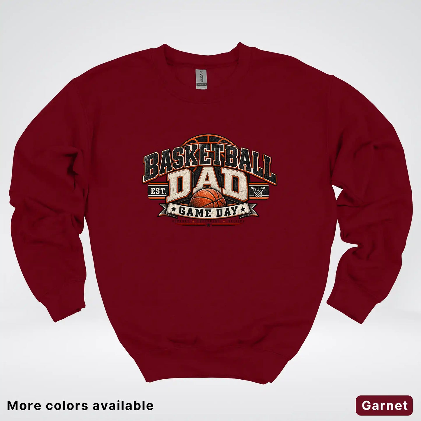 Basketball Dad – Game Day Crewneck Sweatshirt