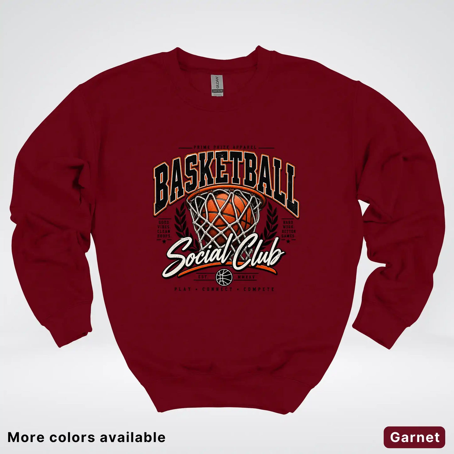 Basketball Social Club – Vintage Court Crewneck Sweatshirt