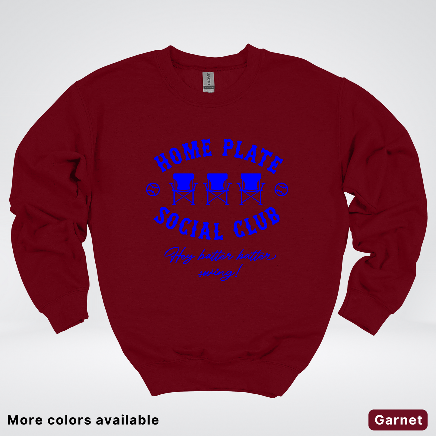 Home Plate Social Club – Blue Design - Crewneck