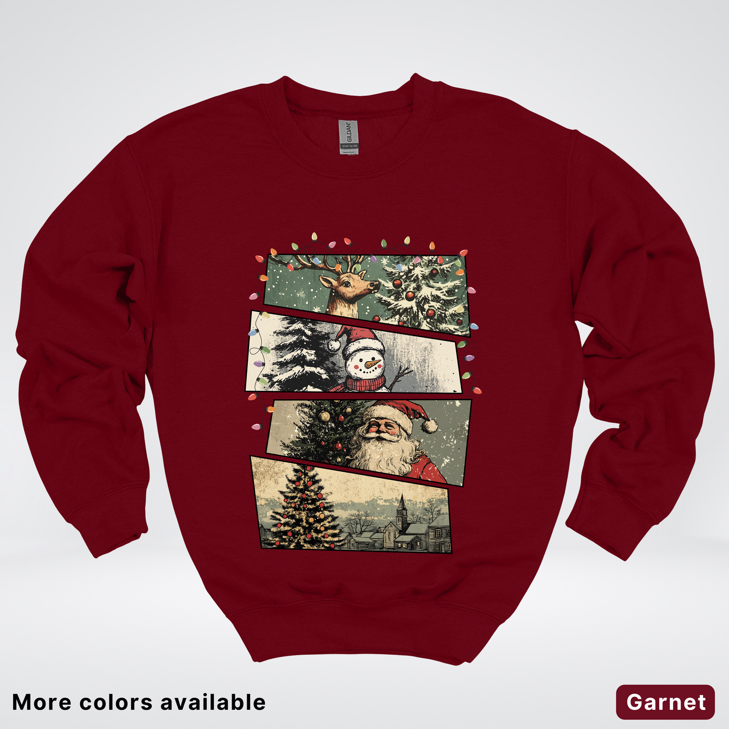 Retro Holiday Collage - Crewneck