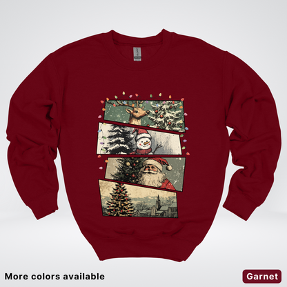 Retro Holiday Collage - Crewneck