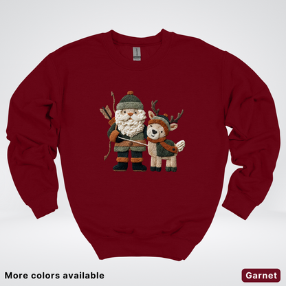 Hook Yard Faux Woodland Christmas Duo - Crewneck Sweatshirt