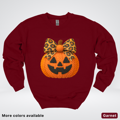Coquette Crochet Pumpkin - Sweatshirt