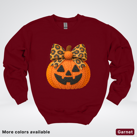 Coquette Crochet Pumpkin - Sweatshirt