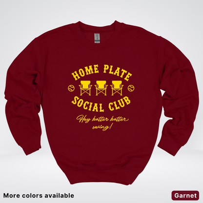 Home Plate Social Club – Gold Design - Crewneck